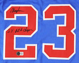 Mark Aguirre Signed Detroit Pistons Jersey Inscribed "2xNBA Champ" (Beckett)