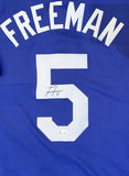 Freddie Freeman Autographed Dodgers 2024 World Series Nike Blue Jersey MLB COA