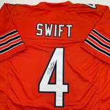 Autographed/Signed D'Andre Swift Chicago Orange Football Jersey JSA COA