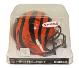 Joseph Ossai Signed Cincinnati Bengals Speed Mini Helmet Beckett BAS 34699