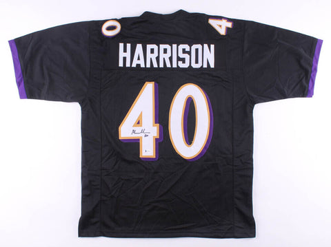 Malik Harrison Signed Baltimore Ravens Jersey (Beckett COA) Ohio State Linebackr