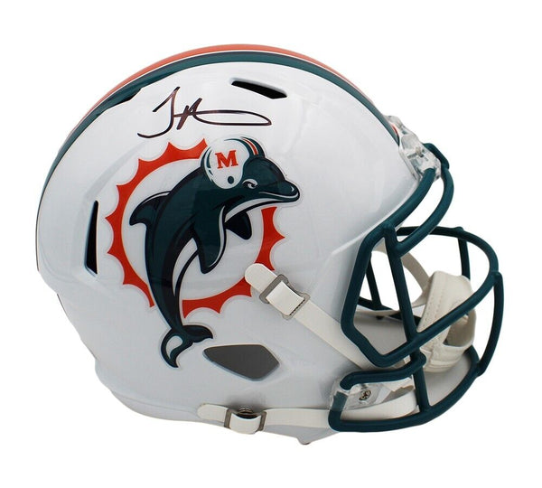 Tyreek Hill Signed Miami Dolphins Speed Full Size Throwback 1996-2012 NFL Helmet