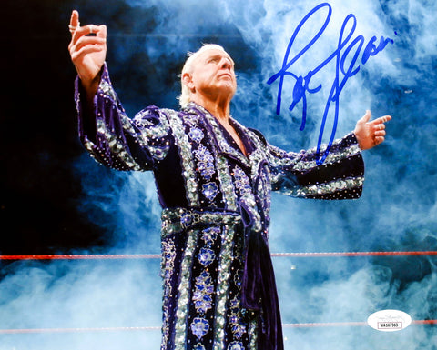 RIC FLAIR AUTOGRAPHED SIGNED 8X10 PHOTO WWE JSA STOCK #228791