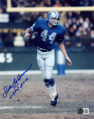 Dick LeBeau Autographed Detroit Lions 8x10 Photo HOF Beckett 45749