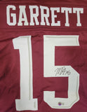 MYLES GARRETT AUTOGRAPHED SIGNED COLLEGE STYLE XL JERSEY BECKETT QR