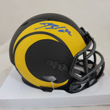 BLAKE CORUM SIGNED LOS ANGELES RAMS ECLIPSE SPEED MINI HELMET BECKETT QR