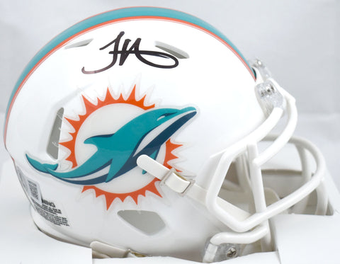 Tyreek Hill Autographed Miami Dolphins Speed Mini Helmet-Beckett W Hologram