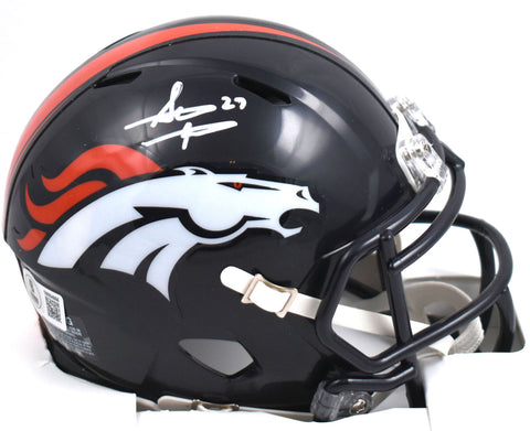 Steve Atwater Signed Denver Broncos Speed Mini Helmet- Beckett W Hologram *White