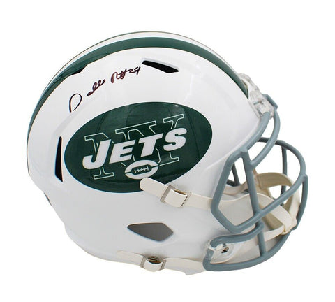 Darelle Revis Signed New York Jets Speed Full Size Throwback 1965-1977 NFL Hemet