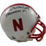 Eric Crouch Signed Nebraska VSR4 Replica Mini Helmet Heisman Beckett 44232