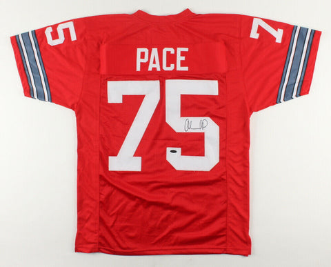 Orlando Pace Signed Ohio State Buckeye Jersey (Playball Ink Holo) 7xPro Bowl OT