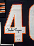 FRAMED CHICAGO BEARS GALE SAYERS AUTOGRAPHED SIGNED JERSEY PSA COA