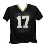 Emmanuel Sanders Autographed/Signed Pro Style Black XL Jersey JSA 31855