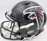 KYLE PITTS AUTOGRAPHED FALCONS BLACK FULL SIZE SPEED HELMET BECKETT 194411