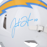 Justin Herbert Autographed (In Blue) Chargers Full Size Speed Helmet Fanatics