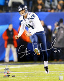 STEVEN HAUSCHKA AUTOGRAPHED 16X20 PHOTO SEAHAWKS SUPER BOWL MCS HOLO 98219