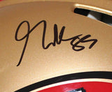 George Kittle Autographed/Signed San Francisco 49ers Pro Helmet Beckett 24052