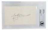 Marcel Dionne Signed Slabbed Los Angeles Kings Index Card BAS