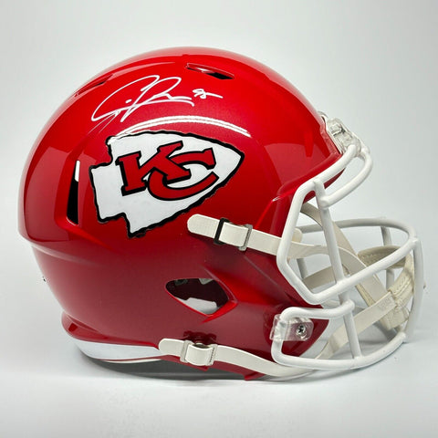 CHRIS JONES AUTOGRAPHED SIGNED KANSAS CITY CHIEFS FS REPLICA HELMET BECKETT