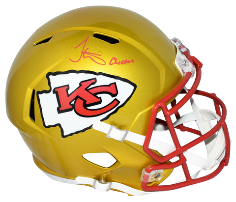 TYREEK HILL SIGNED KANSAS CITY CHIEFS FULL SIZE FLASH HELMET BECKETT W/ CHEETAH