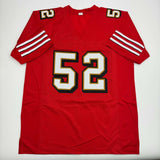 Autographed/Signed Patrick Willis San Francisco Red Alternate Jersey BAS COA