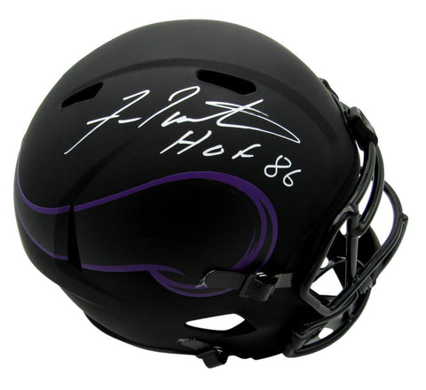 Fran Tarkenton Vikings Signed Full Size Eclipse Replica Helmet Beckett 159301