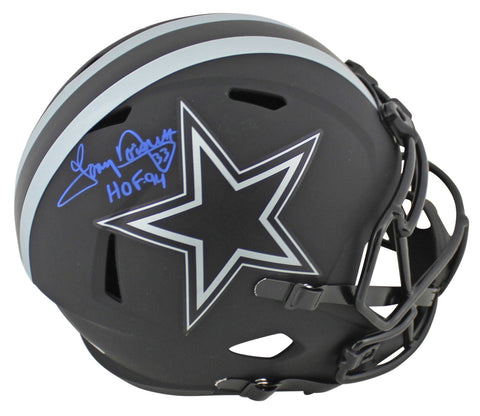 Cowboys Tony Dorsett "HOF 94" Signed Eclipse Full Size Speed Rep Helmet BAS Wit