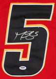 Mark Giordano Signed Flames Reebok Captain Jersey (PSA COA) All Star Defenseman