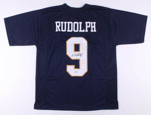 Kyle Rudolph Signed Notre Dame Fighting Irish Jersey (Beckett COA) Vikings T.E.