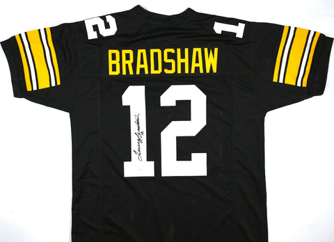 Terry Bradshaw Autographed Black Pro Style Jersey - JSA *Black