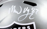 Michael Mayer Autographed Raiders F/S Flash Speed Helmet-Beckett W Hologram