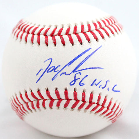 Doc Gooden Autographed Rawlings OML Baseball w/86 WSC-Beckett W Hologram *Blue