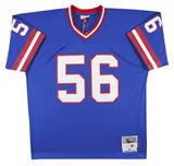 Giants Lawrence Taylor "HOF 99" Signed Blue Mitchell & Ness Jersey BAS Witness