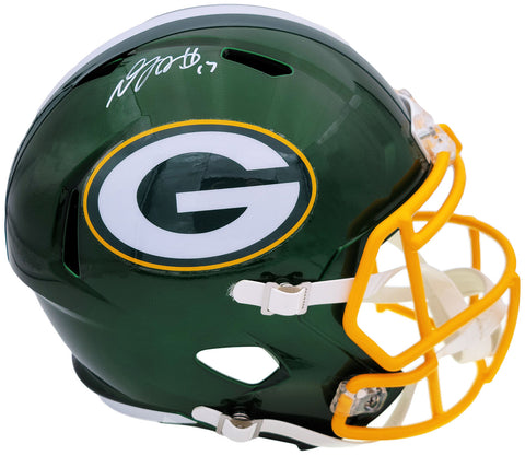 DAVANTE ADAMS AUTOGRAPHED PACKERS FLASH FULL SIZE SPEED HELMET BECKETT QR 201212