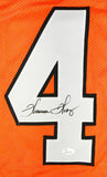 Thurman Thomas Autographed Orange Jersey- JSA W Auth *4