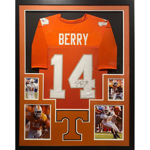 Eric Berry Autographed Signed Framed Kansas City Chiefs Tennessee Jersey JSA