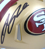 Ricky Pearsall Autographed 49ers Speed Mini Helmet - Beckett W Hologram *Black