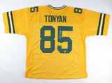 Robert Tonyan Signed Green Bay Packers Throwback Jersey (Beckett Hologram) T.E.