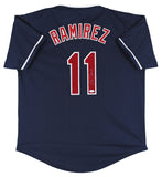 Jose Ramirez Authentic Signed Navy Blue Pro Style Jersey Autographed JSA