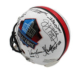 Multi-Signed NFL Hall of Fame Authentic Helmet With 11 Signatures