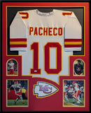 FRAMED KANSAS CITY CHIEFS ISIAH PACHECO AUTOGRAPHED SIGNED JERSEY JSA COA