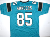 Ja'Tavion Sanders Autographed Teal Pro Style Jersey - Beckett W Hologram *Black