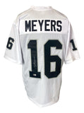 Jakobi Meyers Las Vegas Signed White Football Jersey BAS ITP