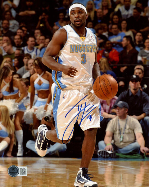 Ty Lawson Autographed Denver Nuggets 8x10 Photo Beckett 45110