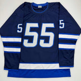 Autographed/Signed Mark Scheifele Winnipeg Blue Hockey Jersey JSA COA