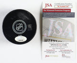 Jay Wells Signed New York Rangers Logo Puck Inscribed "1994 SC Champs" (JSA COA)