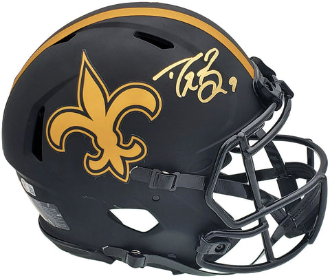 DREW BREES AUTOGRAPHED SAINTS ECLIPSE FULL SIZE AUTHENTIC HELMET BECKETT 197042