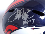 Terrell Davis Autographed Denver Broncos Speed Helmet w HOF- Beckett W *Silver