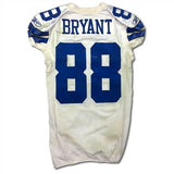 Cowboys Dez Bryant Game Worn White Reebok Road Jersey 12/4/2011 Photo Matched