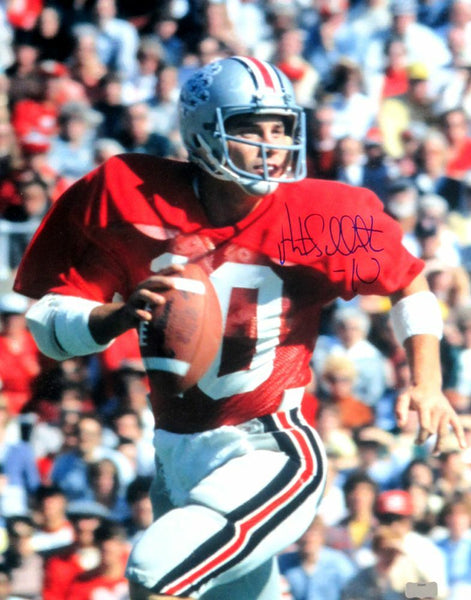 Art Schlichter Autographed/Signed Ohio State Buckeyes Vintage 16x20 Photo